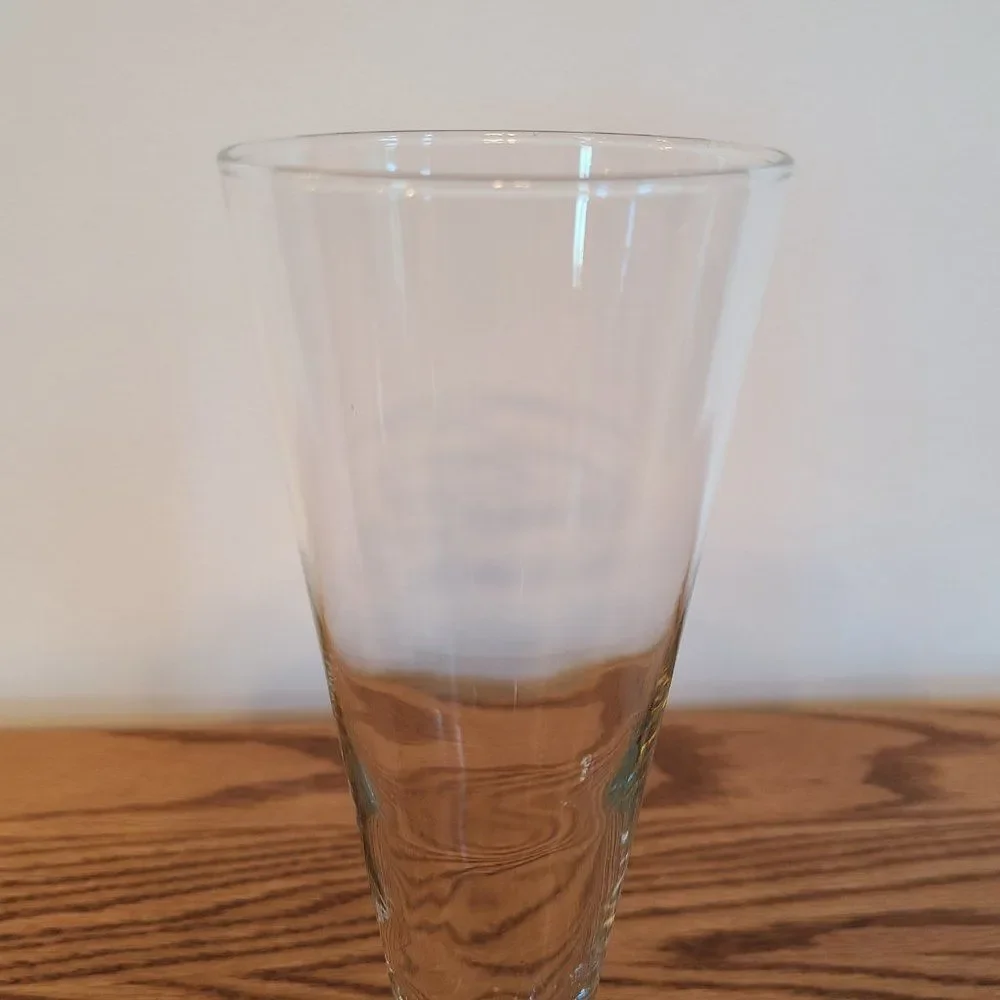 Footed Pilsner Brew Lager Beer Glass Tall Slim Sleek Sophisticated | 14 Oz.